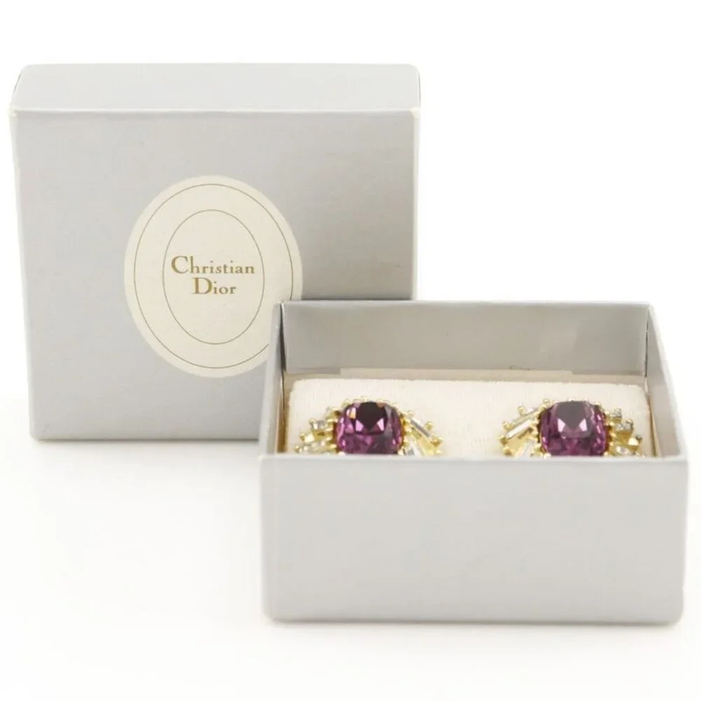 Dior Gold Plated 20.8 g Earrings - Picture 6 of 6